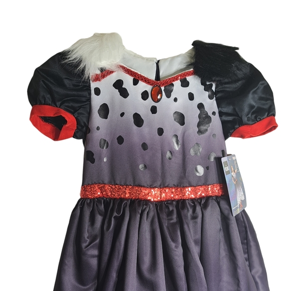 Disguise Girls‎ Disney Creuella Villian Costume Black,White,Red M (8-10) - Picture 7 of 15